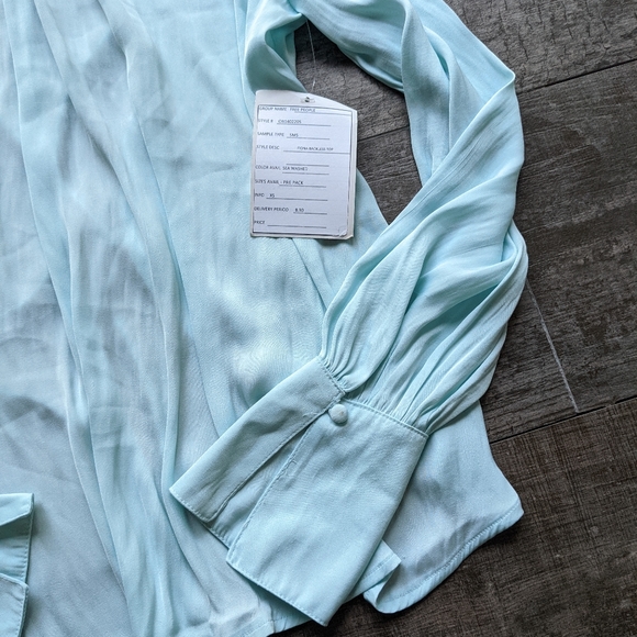 FREE PEOPLE Fiona Backless Long Sleeve Blouse - Picture 5 of 6